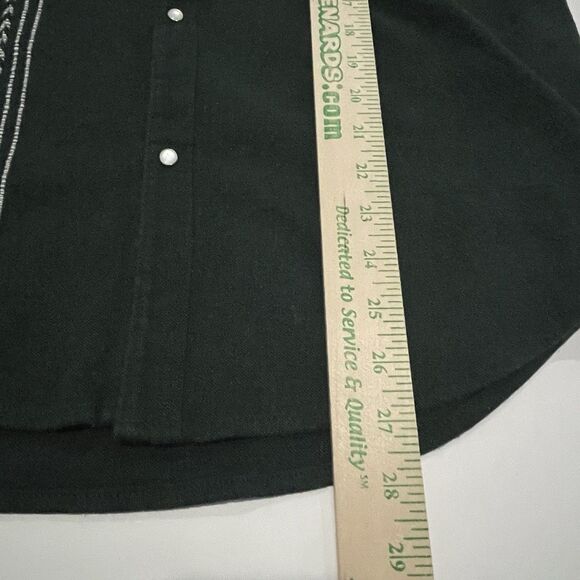 Huckberry Hand Woven Pedal Loom Graziano Gutierrez Pearl Snap Shirt Sz L Green - Picture 13 of 13